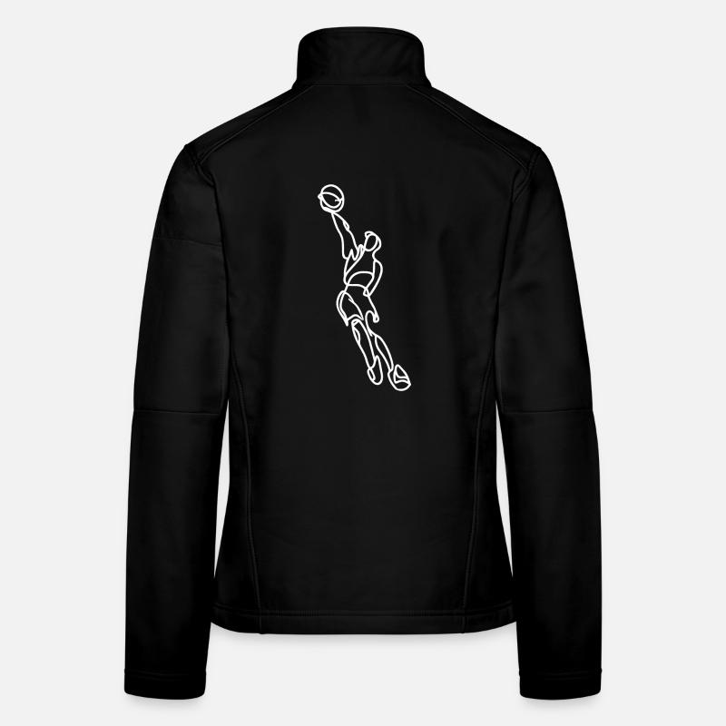Basketball player Women's Softshell Jacket