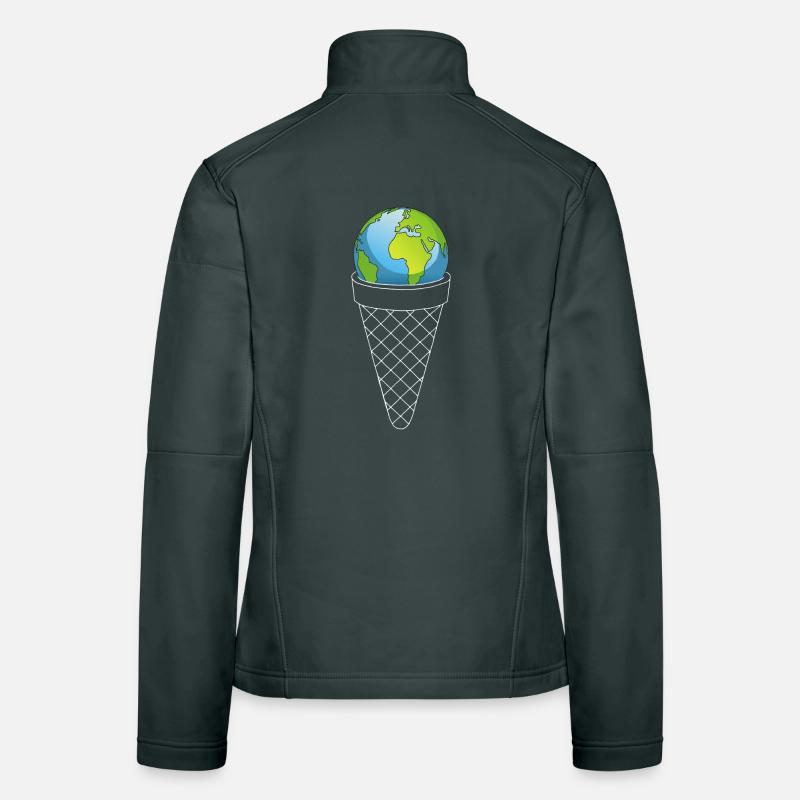 Eis vom Planeten Erde Frauen Softshelljacke