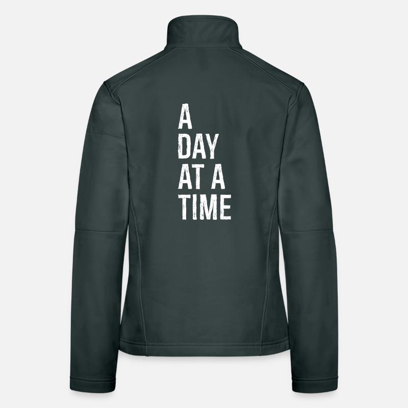 a day at a time Women's Softshell Jacket