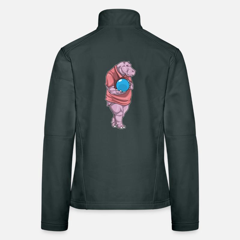 Hippo Bowling Boule de bowling Veste en tissu softshell Femme