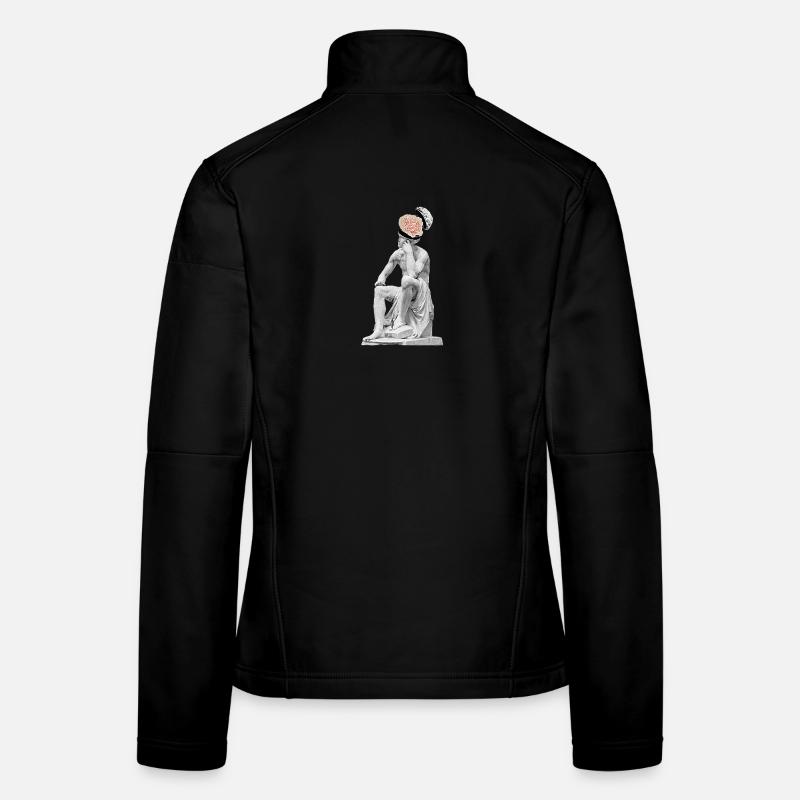 Pensées Sculpture Veste en tissu softshell Femme