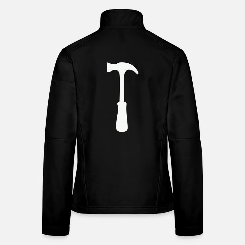 Silhouette du marteau Veste en tissu softshell Femme