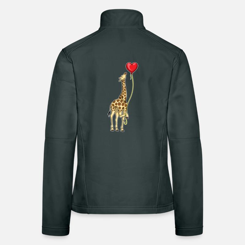 Giraffe Balloon Women's Softshell Jacket