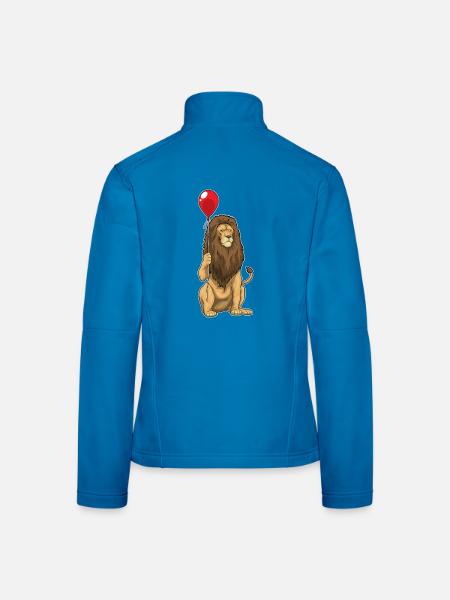 Lion Balloon - Women's Softshell Jacket - black - Back
