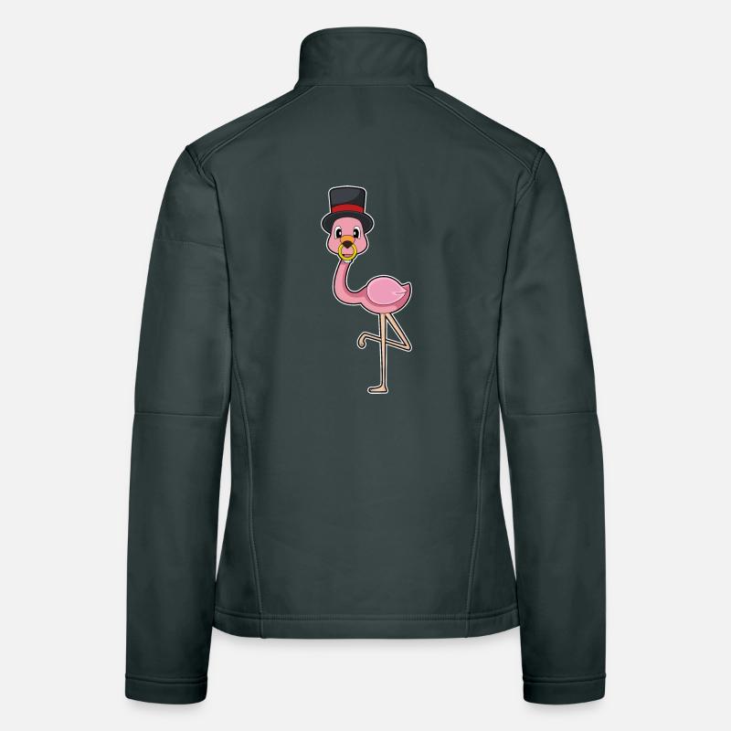 Flamingo Bräutigam Ehering Hochzeit Frauen Softshelljacke