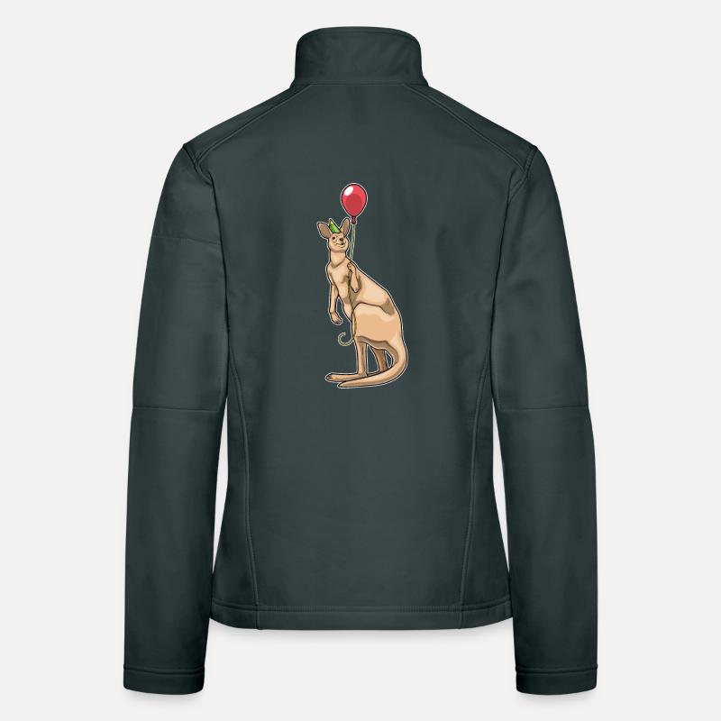 Känguru Geburtstag Luftballon Frauen Softshelljacke
