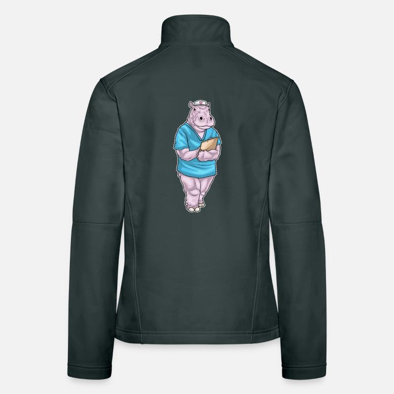 Infirmière hippopotame Veste en tissu softshell Femme