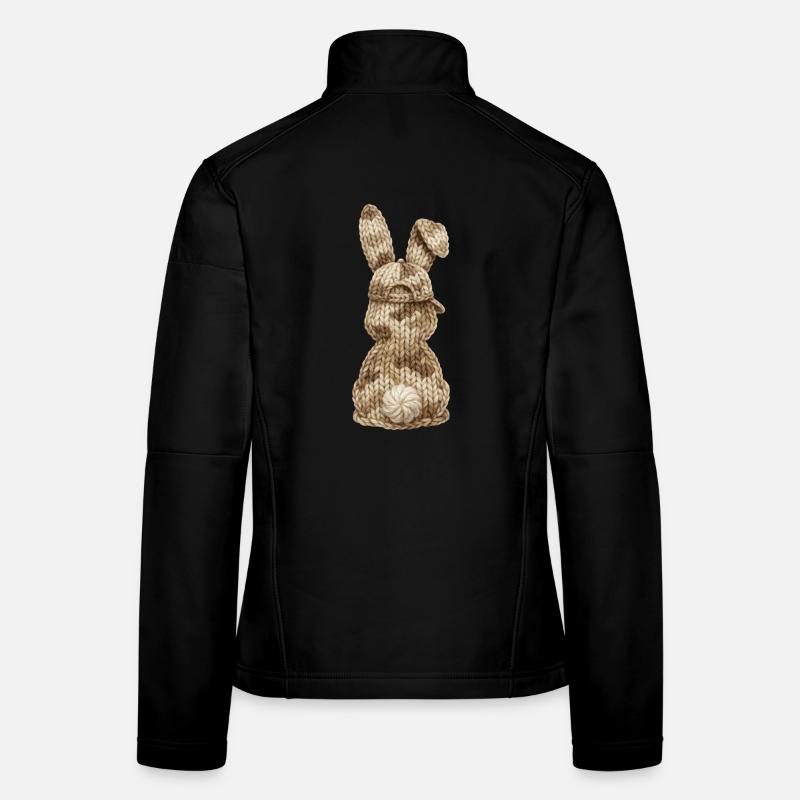 Bunny from Behind Camouflage Cap Cap Camouflage Women's Softshell Jacket