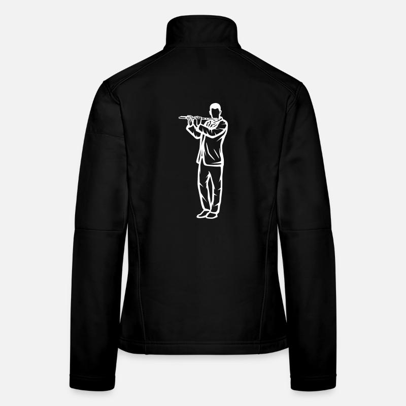 Flutist Drawing Women's Softshell Jacket