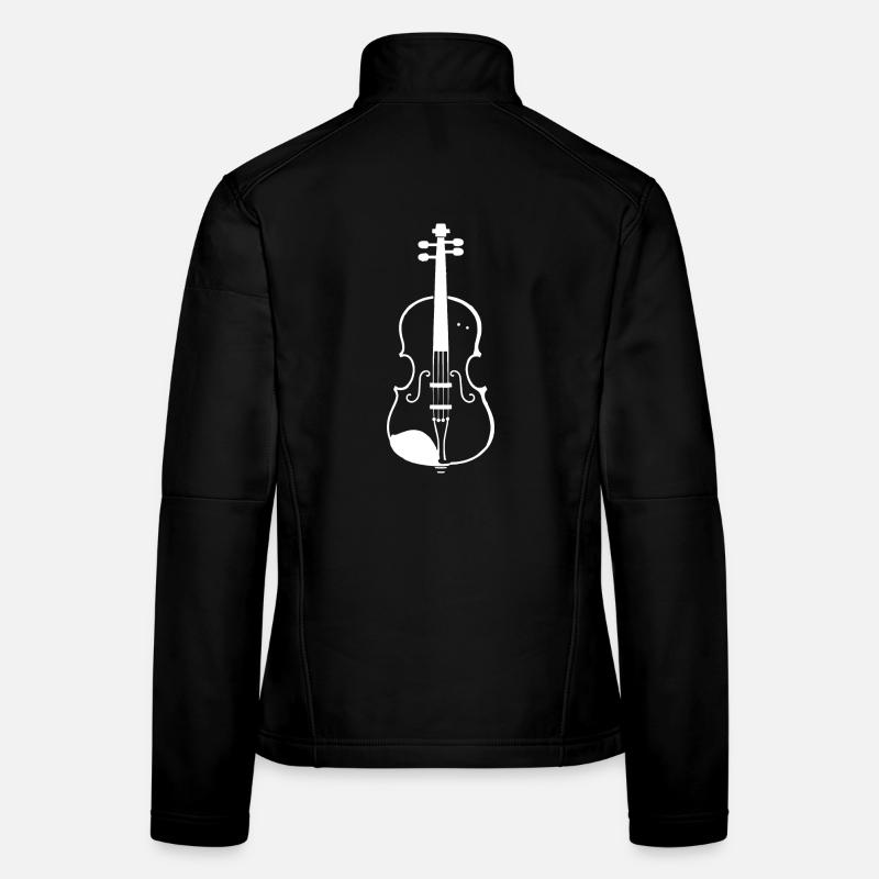 Croquis de violon Veste en tissu softshell Femme