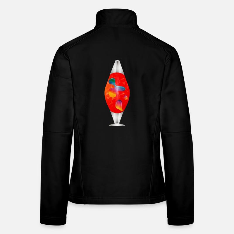 Bunte Lavalampe Illustration – Retro-Stimmung pur Frauen Softshelljacke