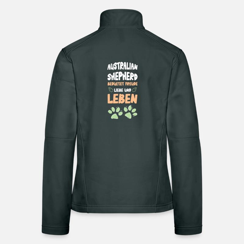Australischer Shepherd Freude Leben Frauen Softshelljacke