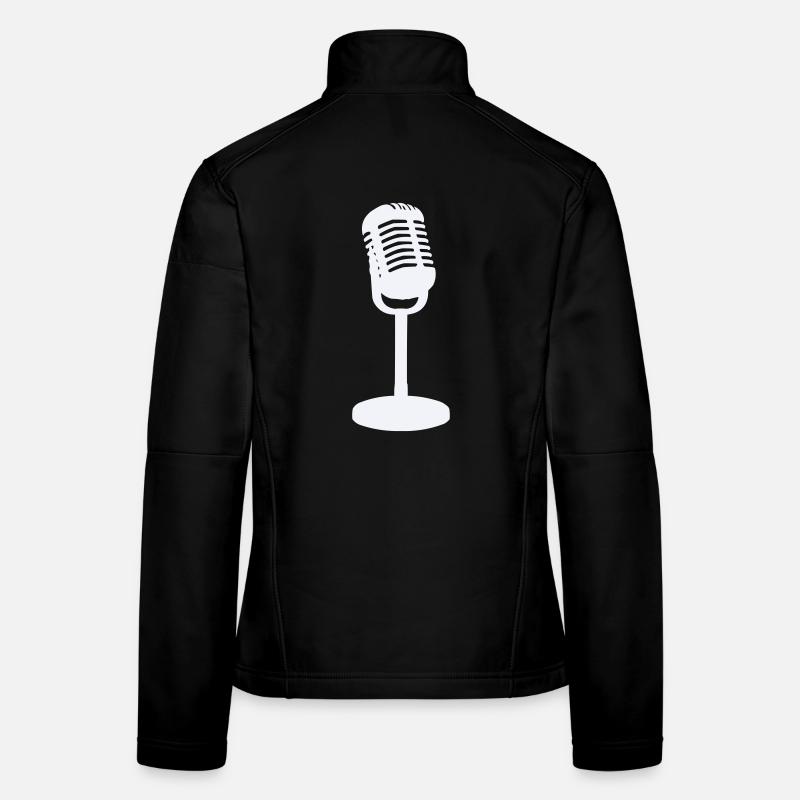 Mikrofon Frauen Softshelljacke