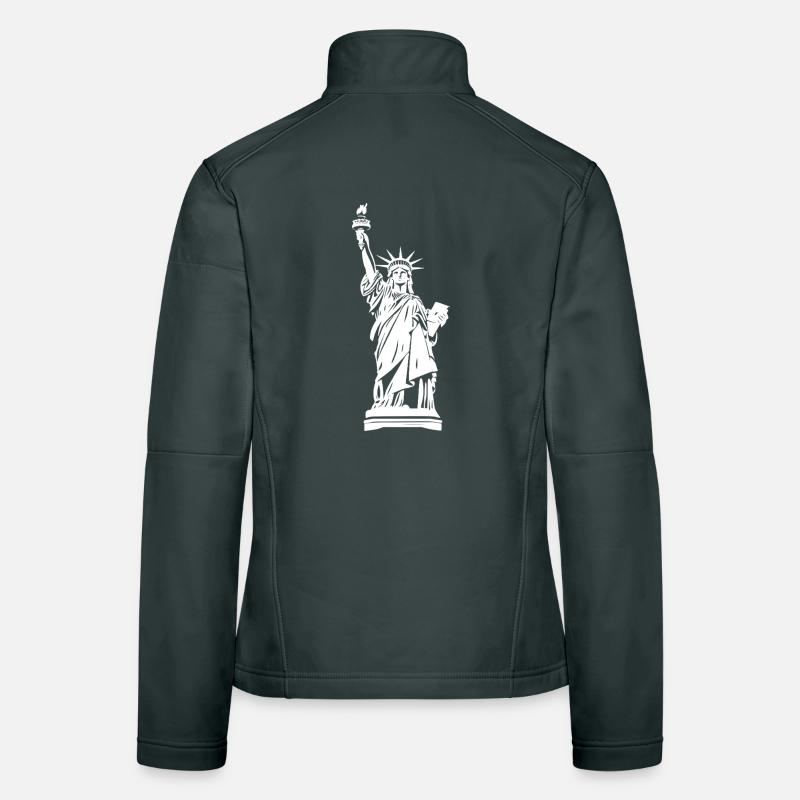 Statue de la Liberté Veste en tissu softshell Femme