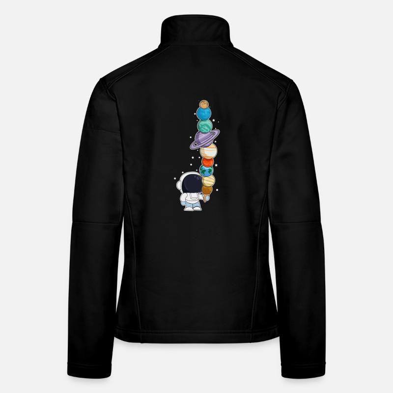 Astronaute avec glace Veste en tissu softshell Femme