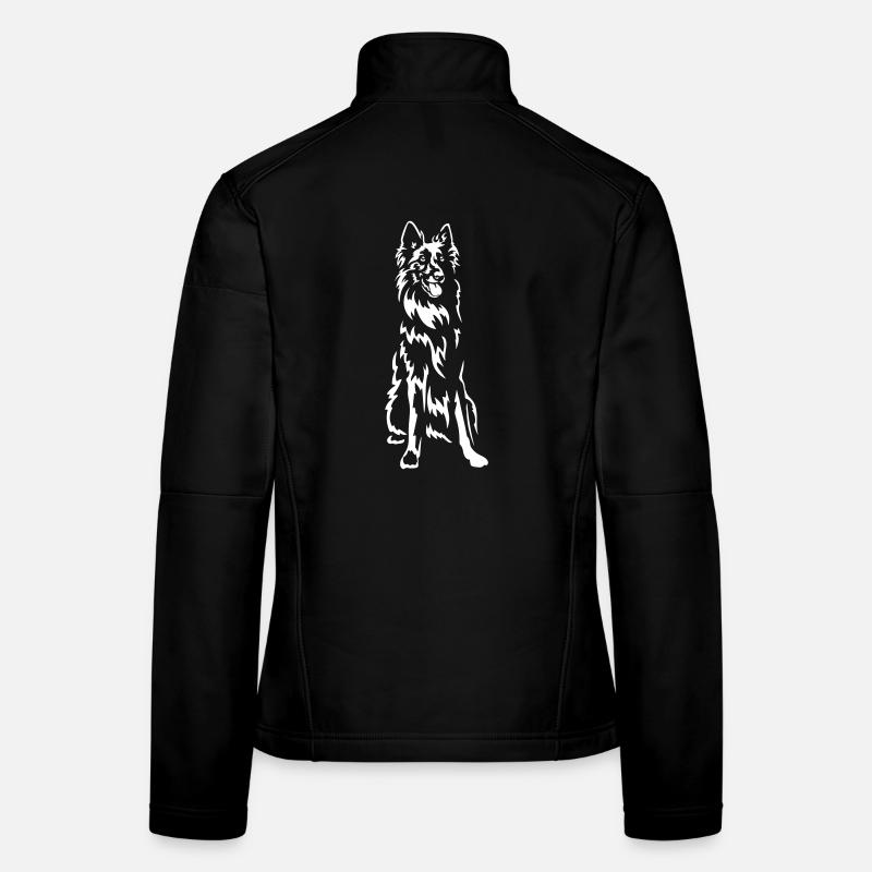 Groenendael "Black Edition" Frauen Softshelljacke