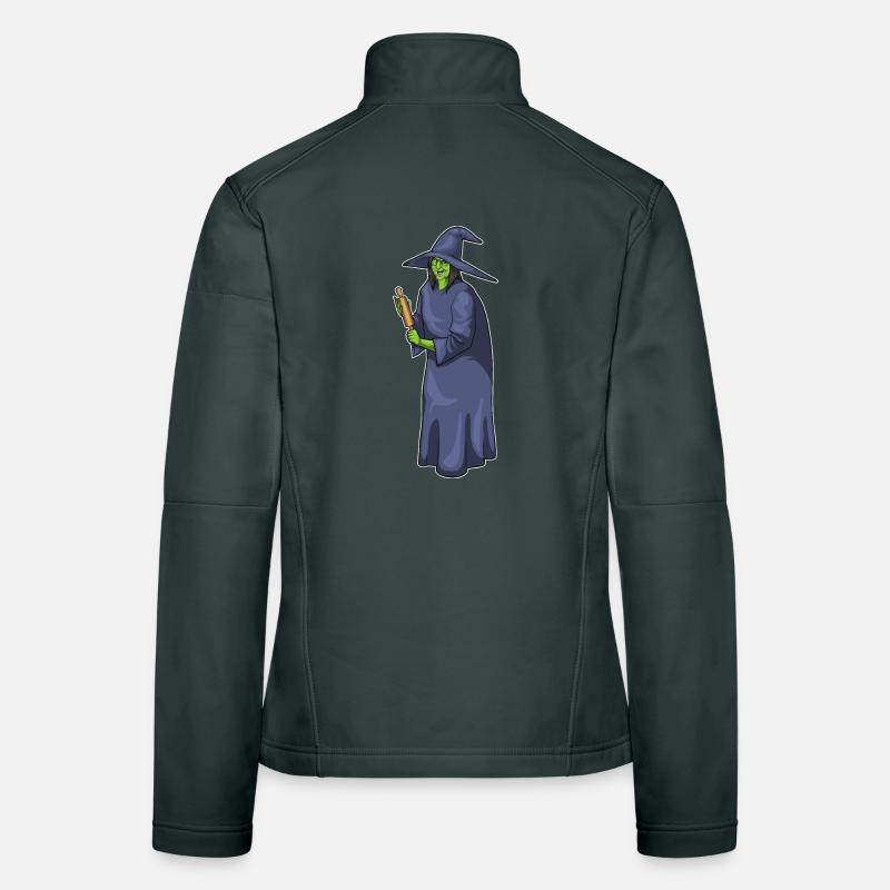 Sorcière Halloween Baking Veste en tissu softshell Femme