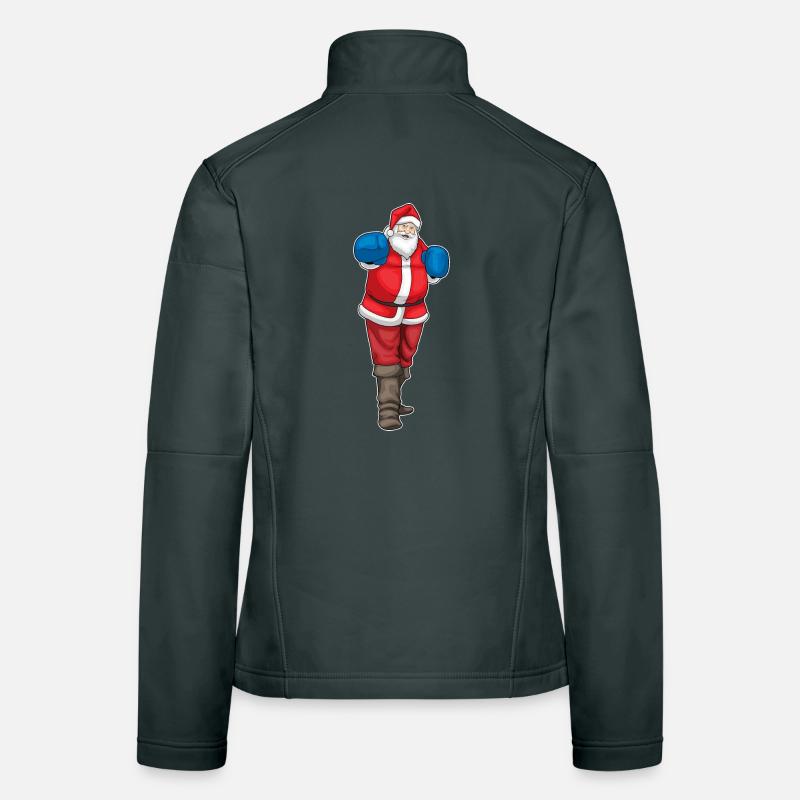 Boîtes de Noël pour le Père Noël Veste en tissu softshell Femme