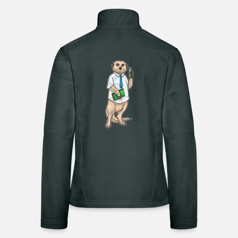 Suricate Professeur de chimie Tube à essai Veste en tissu softshell Femme