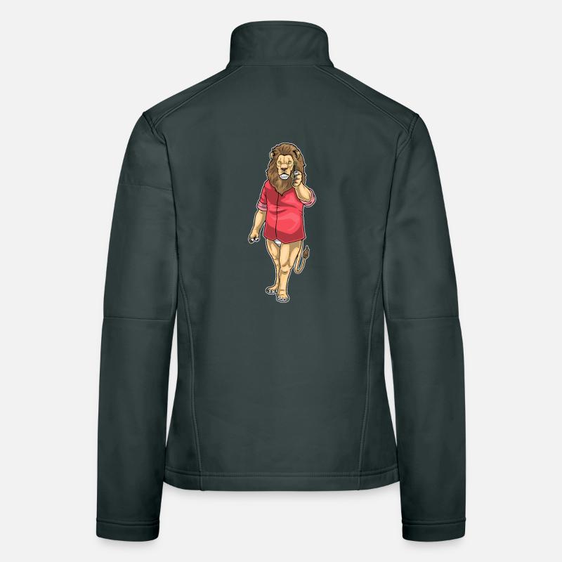 Löwe Dart Dartpfeil Frauen Softshelljacke