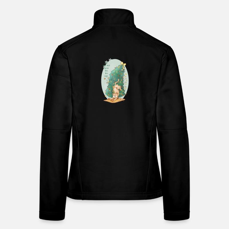 chat_sapin - Women's Softshell Jacket - black