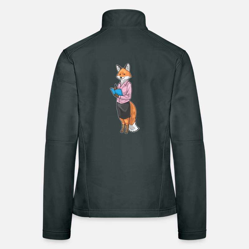 Bureau du carnet de notes du secrétaire Fox Veste en tissu softshell Femme