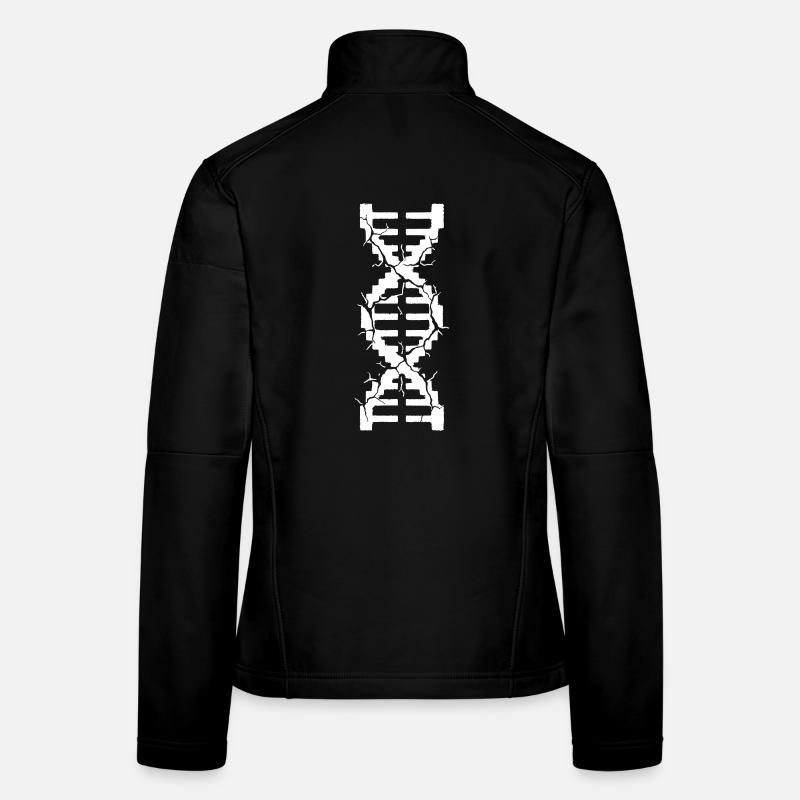 Zerstörte DNA Helix Mutation Frauen Softshelljacke