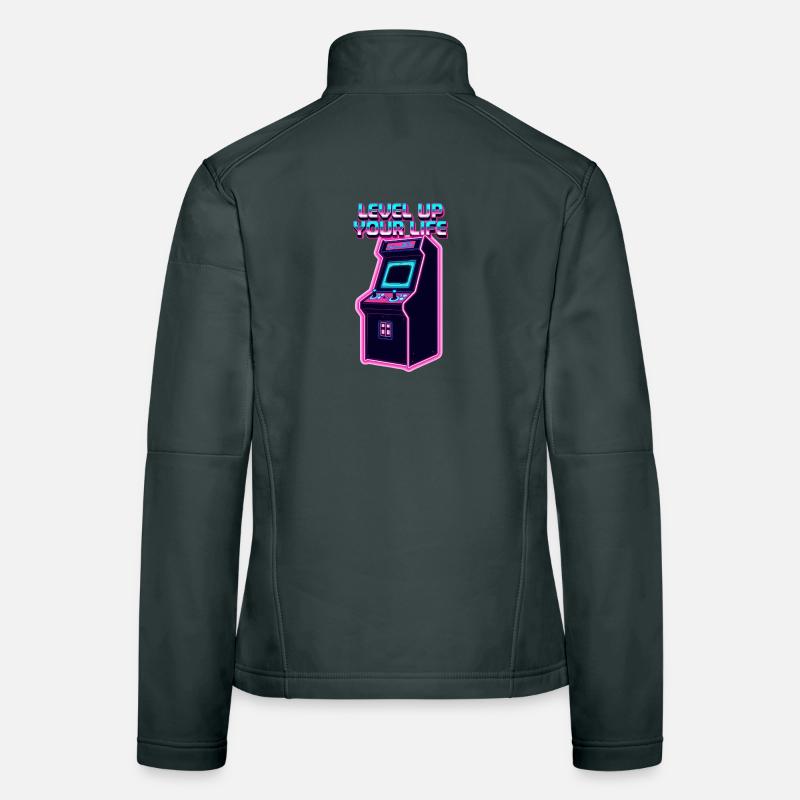 Améliore ta vie Néon Arcade Veste en tissu softshell Femme