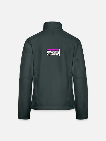 Turbo Warning Kids - Frauen Softshelljacke - Schwarz - Hinten