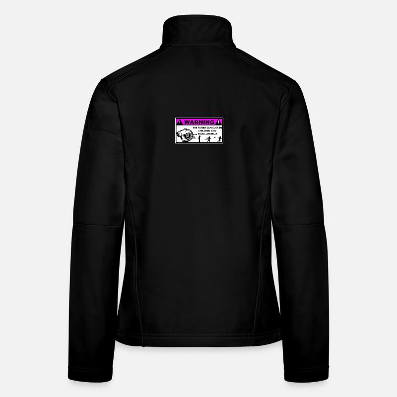 Turbo Avertissement Enfants  Veste en tissu softshell Femme