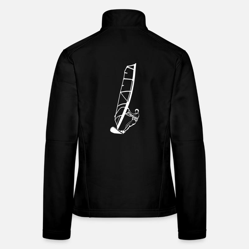 Garçon de planche à voile Veste en tissu softshell Femme