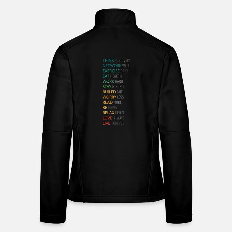 PENSEZ POSITIF Veste en tissu softshell Femme