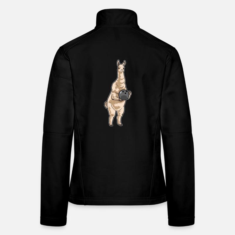 Lama Bowling Bowlingkugel Frauen Softshelljacke
