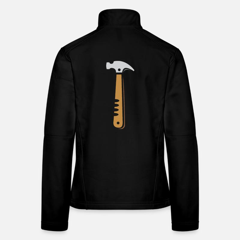 Stylish Hammer Vector - Craft Design for Pro Women's Softshell Jacket