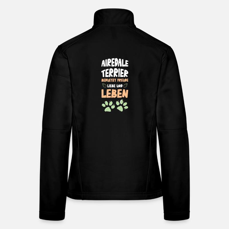 Airedale Terrier Liebe Leben Frauen Softshelljacke