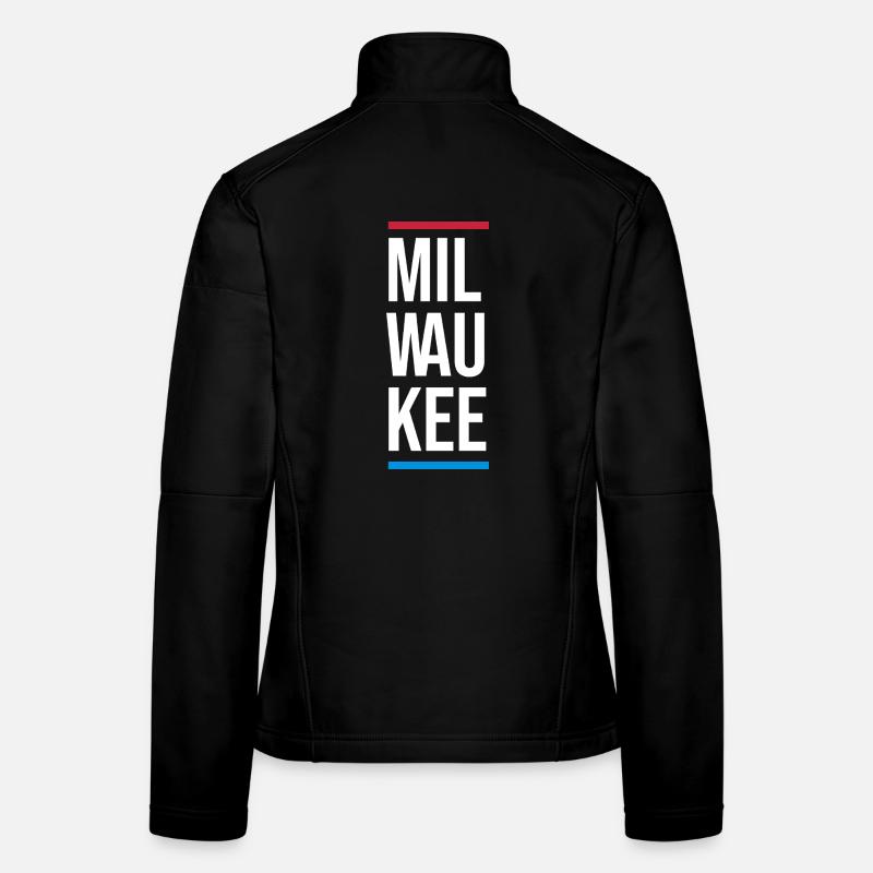 Milwaukee Bold City Typography Women's Softshell Jacket