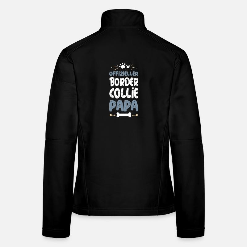 Offizieller Border Collie Papa Frauen Softshelljacke