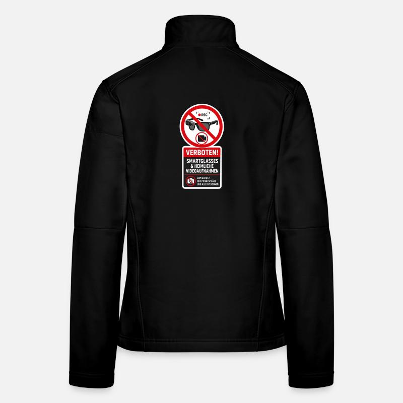 Pas de lunettes vidéo Veste en tissu softshell Femme