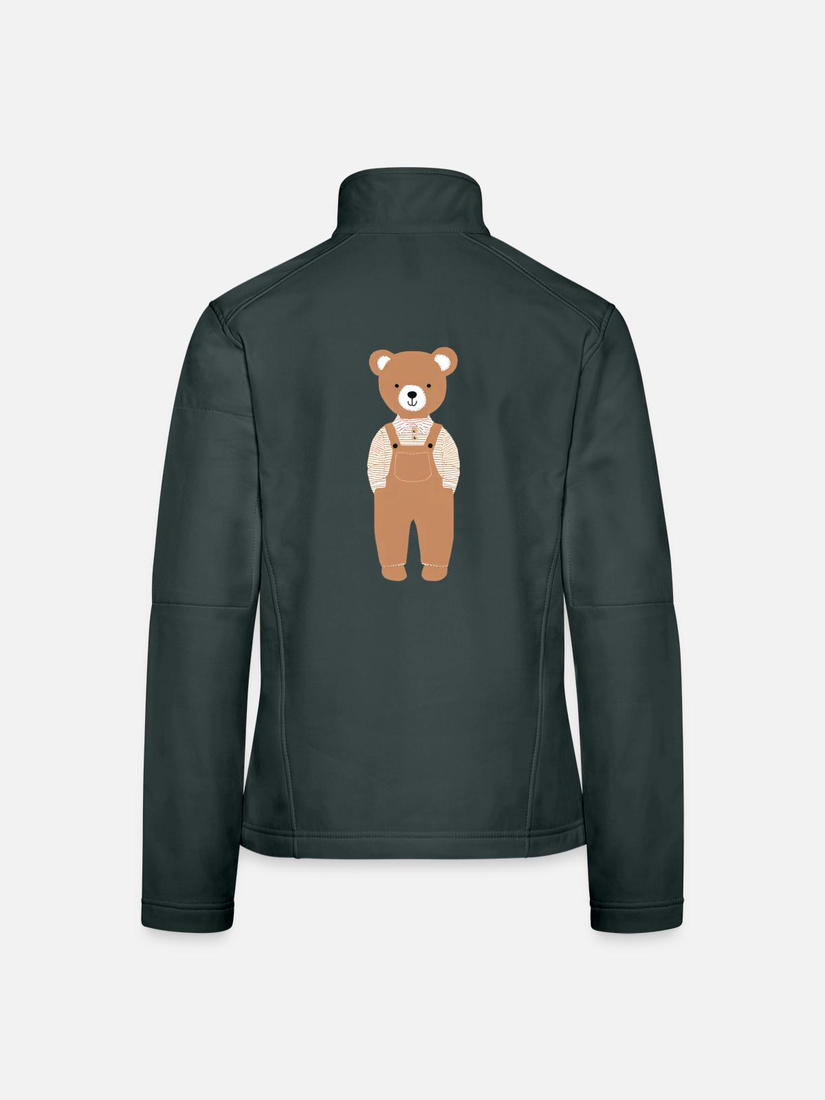 Teddy - Frauen Softshelljacke - Schwarz - Hinten