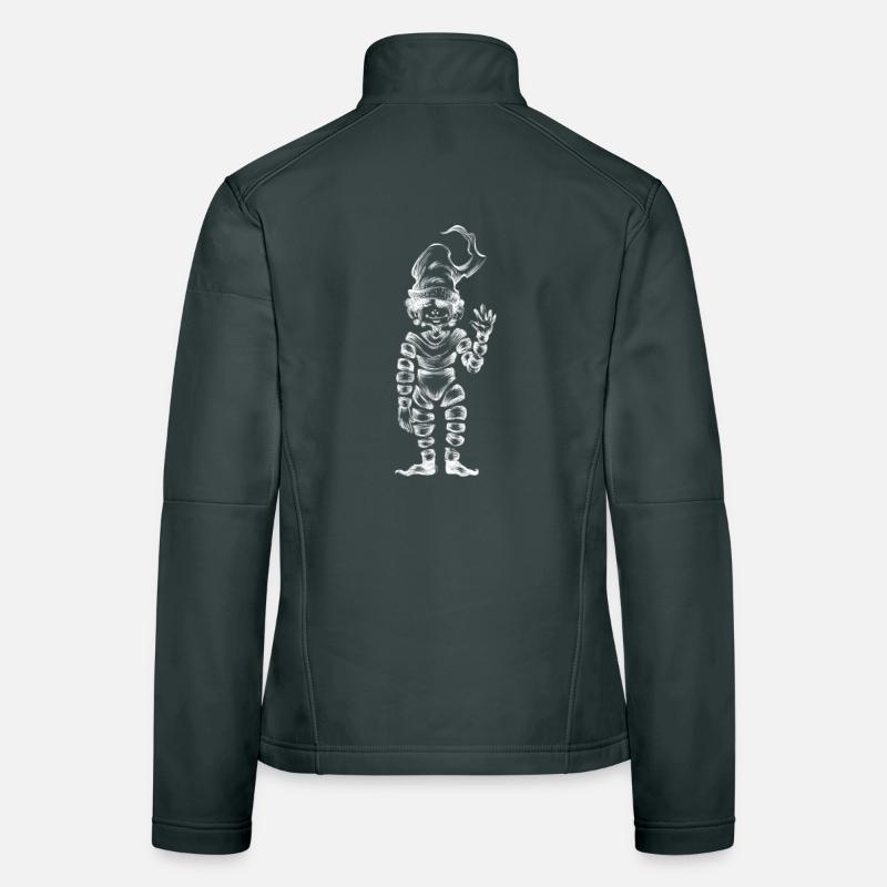 Petit invisible blanc Veste en tissu softshell Femme