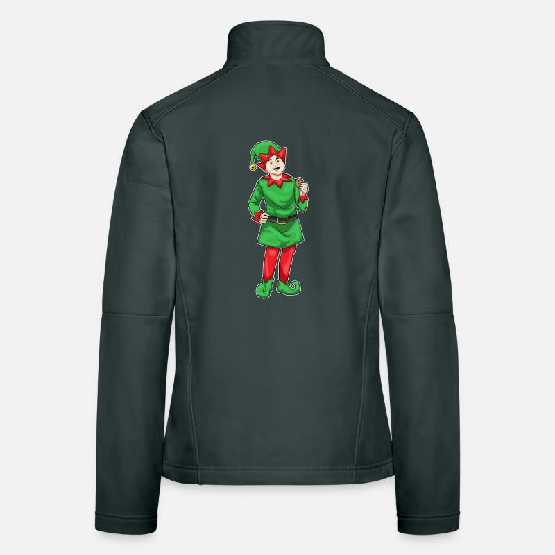 Biscuit de Noël elfique Veste en tissu softshell Femme