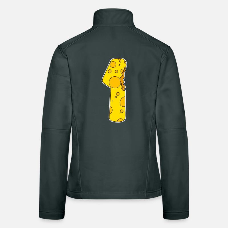 Zahl 1 - Eins - Gewinner - Erster -Sieger Frauen Softshelljacke