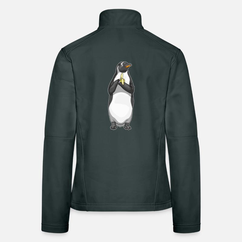 Banane Pingouin Veste en tissu softshell Femme