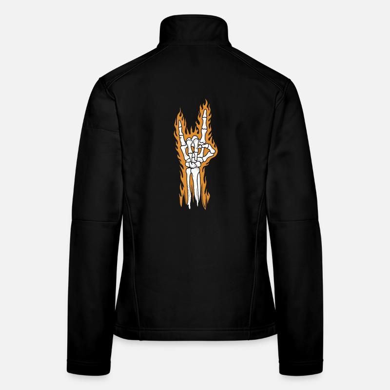 Fiery Rock Hand Women's Softshell Jacket