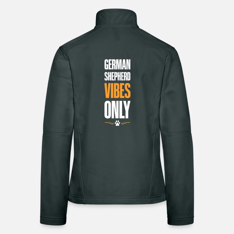 German Shepherd Vibes Women's Softshell Jacket