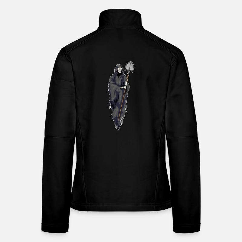 Pelle d’Halloween Grim Reaper Veste en tissu softshell Femme