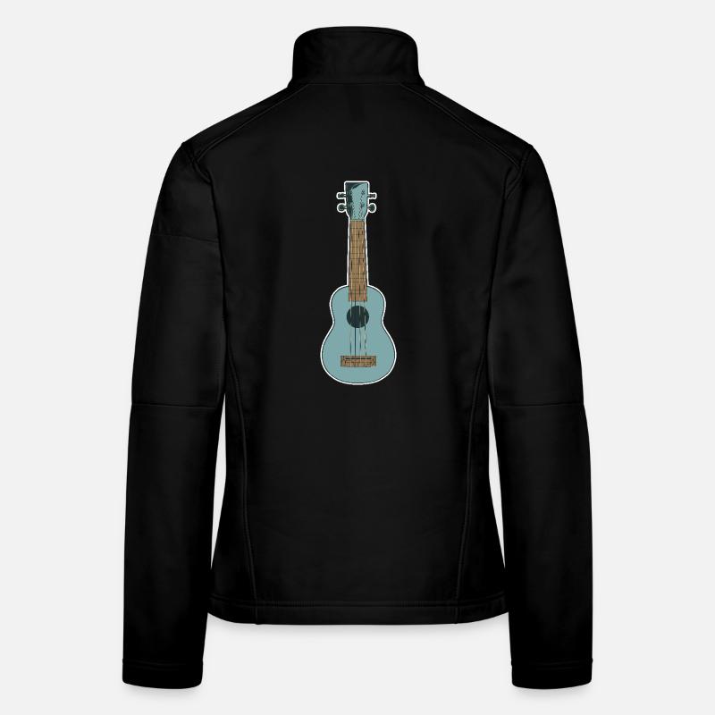 Retro Ukulele Women's Softshell Jacket