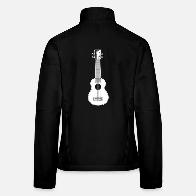 Ukulele Skizze Frauen Softshelljacke