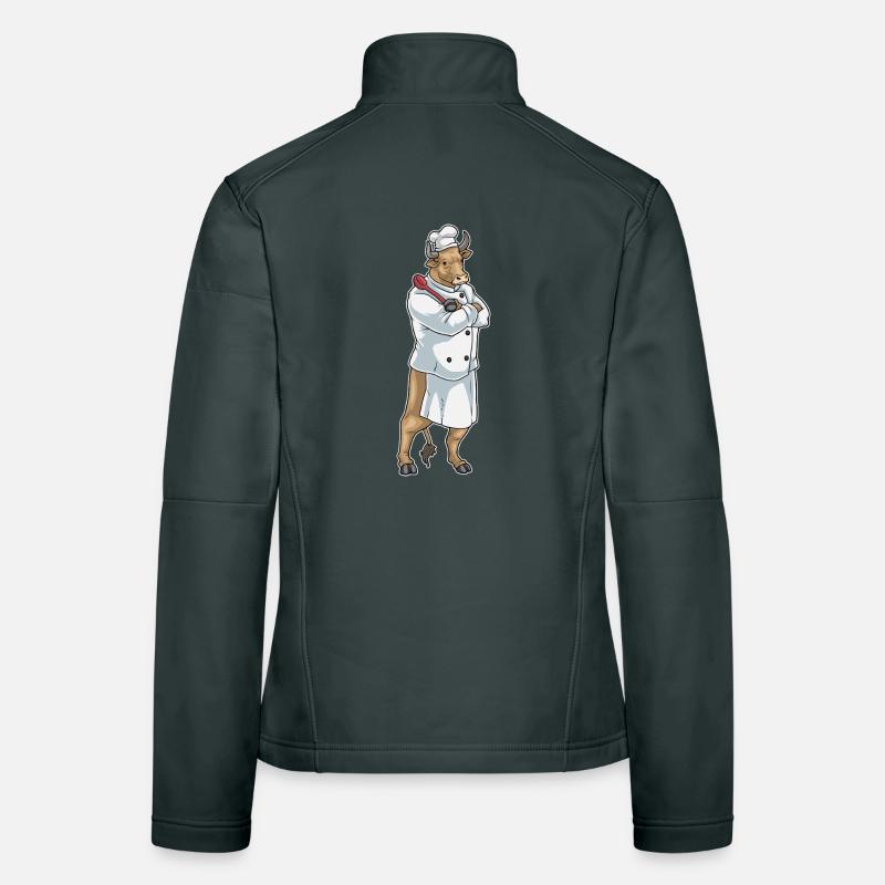 Stier Koch Kochlöffel Kochen Frauen Softshelljacke
