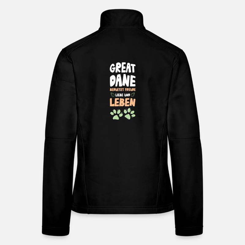 Deutsche Dogge Spruch Frauen Softshelljacke